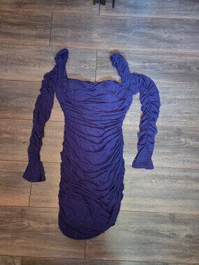 Windsor size L beaded purple formal dress!